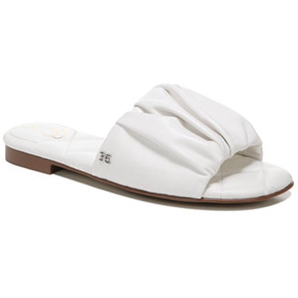 Sam Edelman White Slide Sandals
